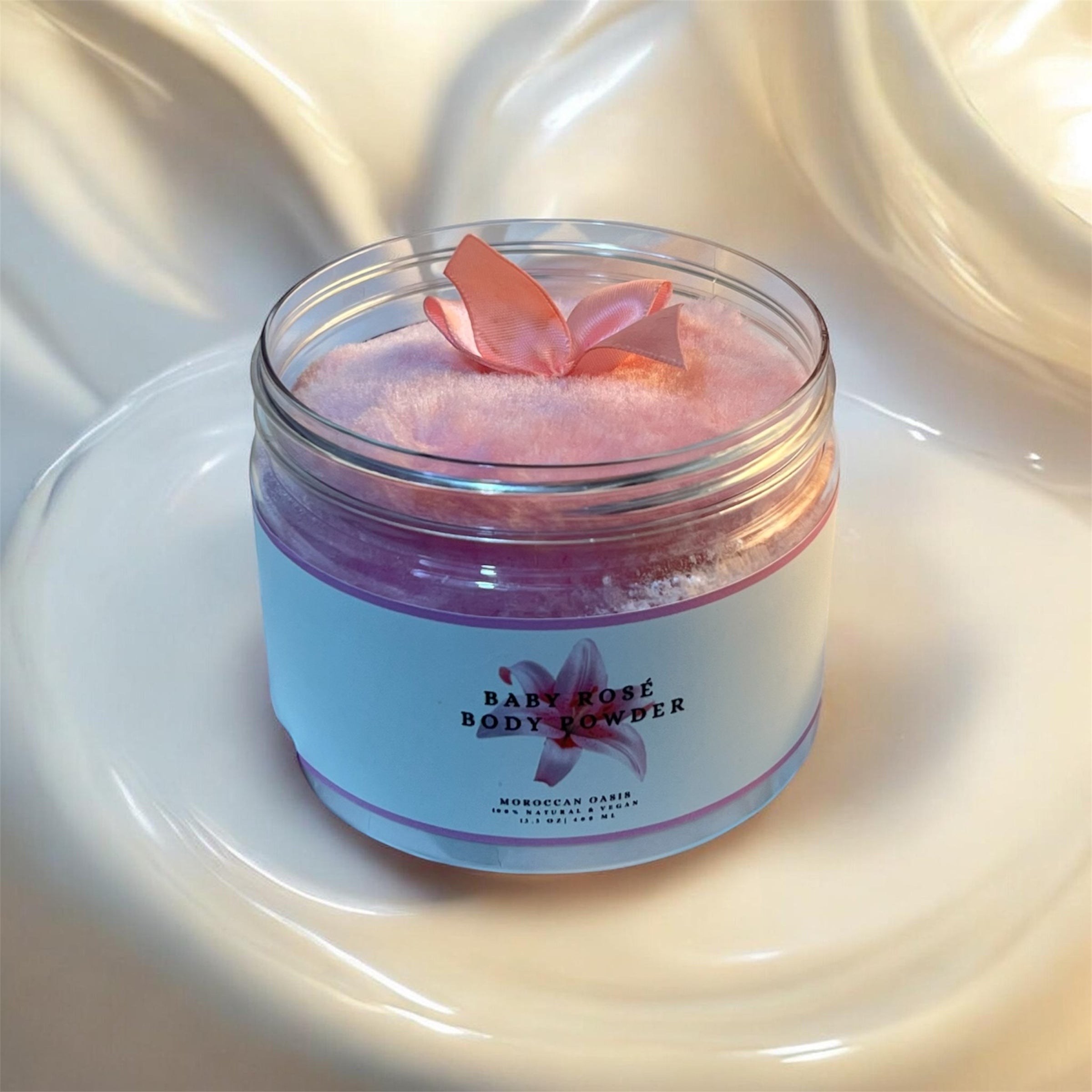 baby rose body powder
